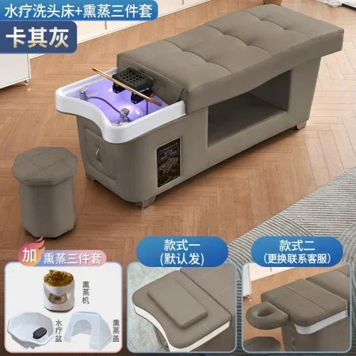 Japanese Shampoo Chair Head Spa Fumigation Water Circulation Hair Salon Equipments Chair Lettino Massaggio Furniture