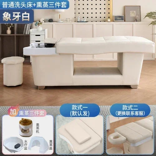 Japanese Shampoo Chair Head Spa Fumigation Water Circulation Hair Salon Equipments Chair Lettino Massaggio Furniture