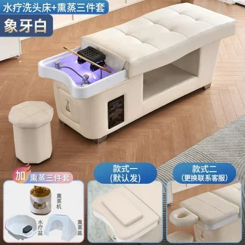 Japanese Shampoo Chair Head Spa Fumigation Water Circulation Hair Salon Equipments Chair Lettino Massaggio Furniture