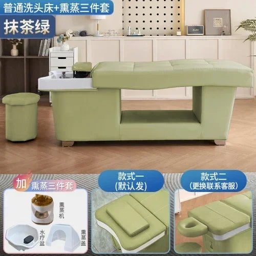 Japanese Shampoo Chair Head Spa Fumigation Water Circulation Hair Salon Equipments Chair Lettino Massaggio Furniture