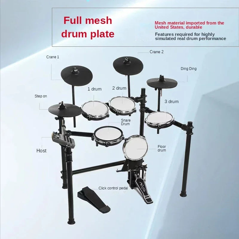 Jazz Digital Electric Drum Set Music Professional System Electronic Drum Set Adults Kids Bateria Eletronica Music Drums
