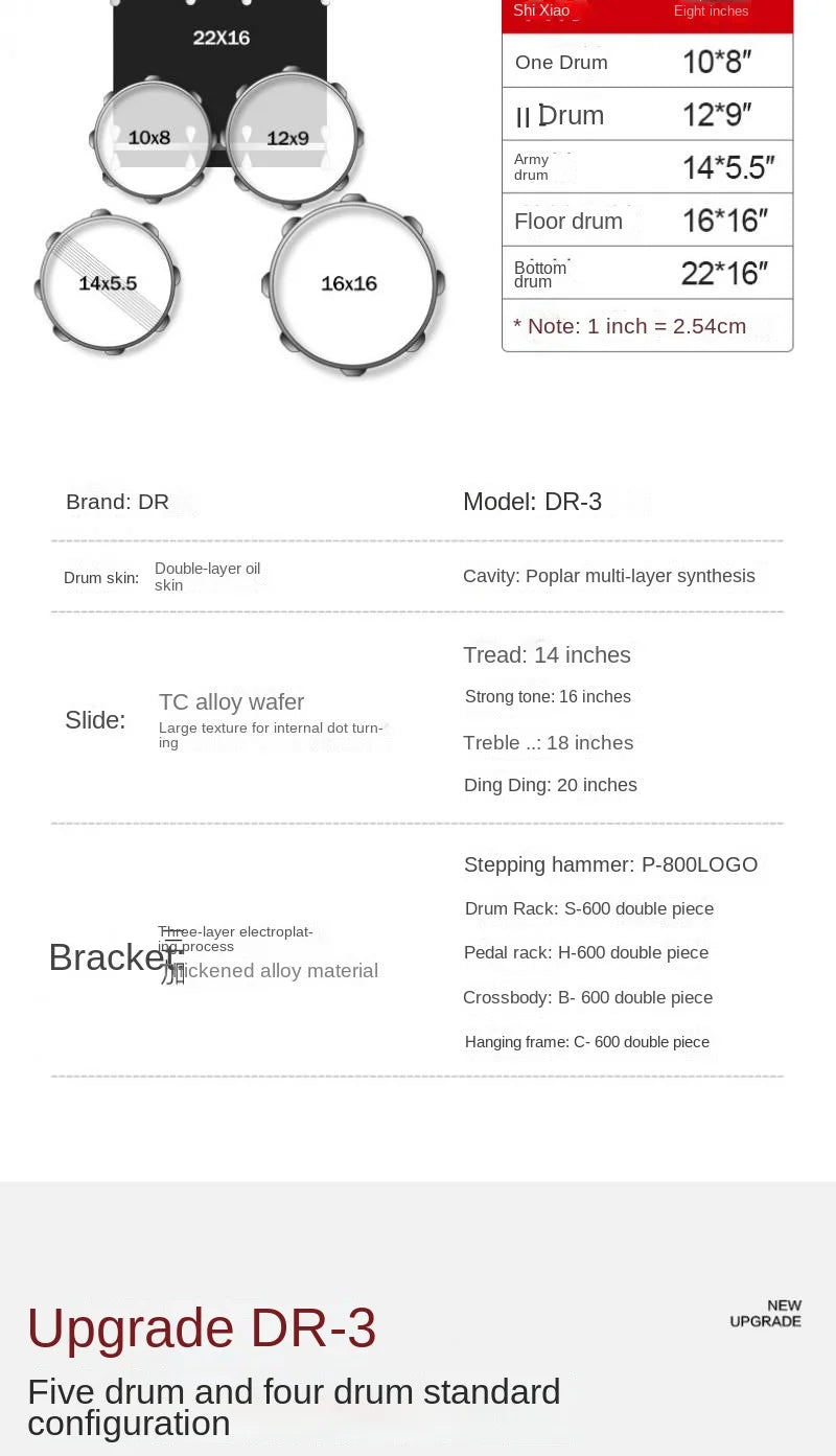 MMOOKA Jazz Drum Adult Beginner Drum Set Stage Performance Professional Western Percussion Musical Instrument Drum Set Jazz Drum