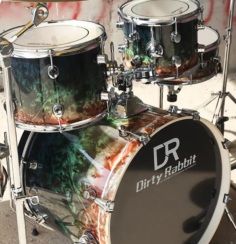 MMOOKA Jazz Drum Adult Beginner Drum Set Stage Performance Professional Western Percussion Musical Instrument Drum Set Jazz Drum