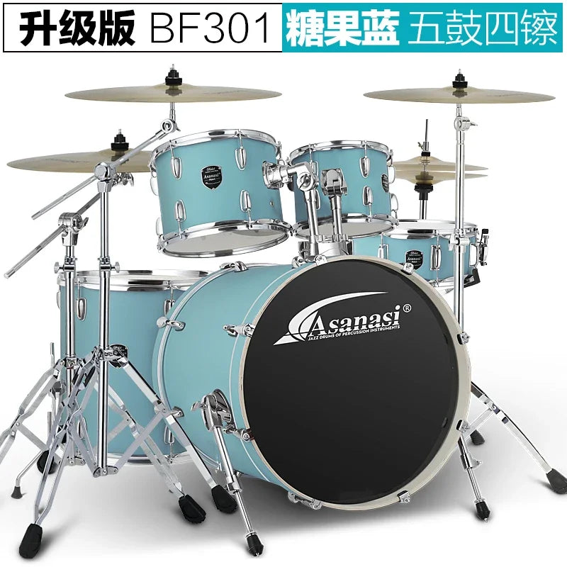MMOOKA Jazz Drum Kit Set Rock Band Professional Percuss Metal Drum Set Professional Adults Cymbal Bateria Musical Drums Instrument