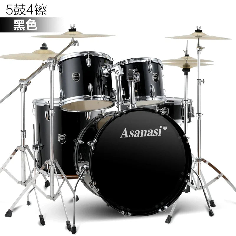 MMOOKA Jazz Drum Kit Set Rock Band Professional Percuss Metal Drum Set Professional Adults Cymbal Bateria Musical Drums Instrument