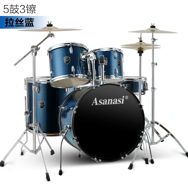 MMOOKA Jazz Drum Kit Set Rock Band Professional Percuss Metal Drum Set Professional Adults Cymbal Bateria Musical Drums Instrument