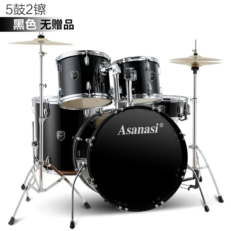 MMOOKA Jazz Drum Kit Set Rock Band Professional Percuss Metal Drum Set Professional Adults Cymbal Bateria Musical Drums Instrument