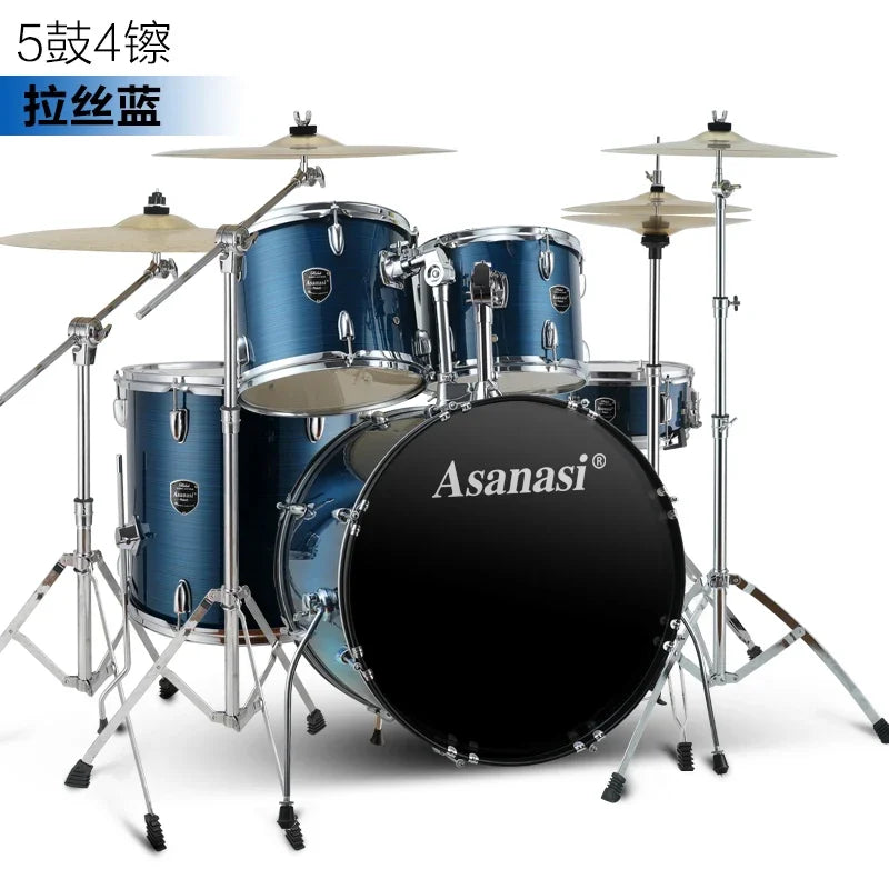 MMOOKA Jazz Drum Kit Set Rock Band Professional Percuss Metal Drum Set Professional Adults Cymbal Bateria Musical Drums Instrument
