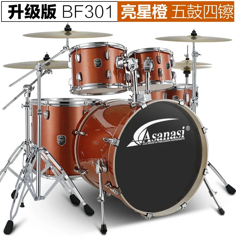 Electronic musical instruments Jazz Drum Kit Set Rock Band Professional Percuss Metal Drum Set Professional Adults Cymbal Bateria Musical Drums Instrument