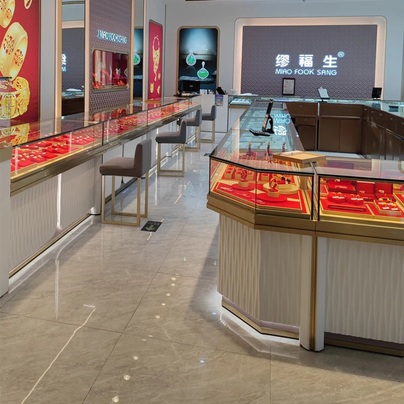 Jewelry Cabinet Glass Cabinet Jewelry Cabinet Personality Booth Display Stand Display Cabinet