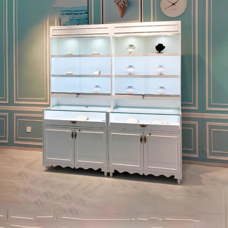 Jewelry Display Cabinet Gold Jewelry Cabinet Hand Jewelry Display Cabinet Customization