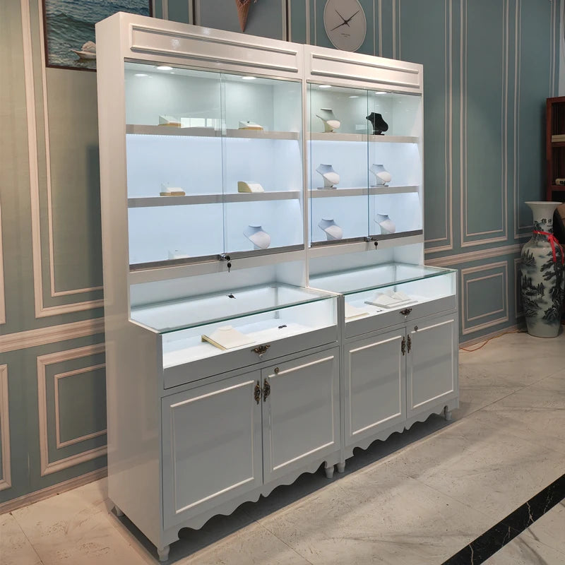 Jewelry Display Cabinet Gold Jewelry Cabinet Hand Jewelry Display Cabinet Customization