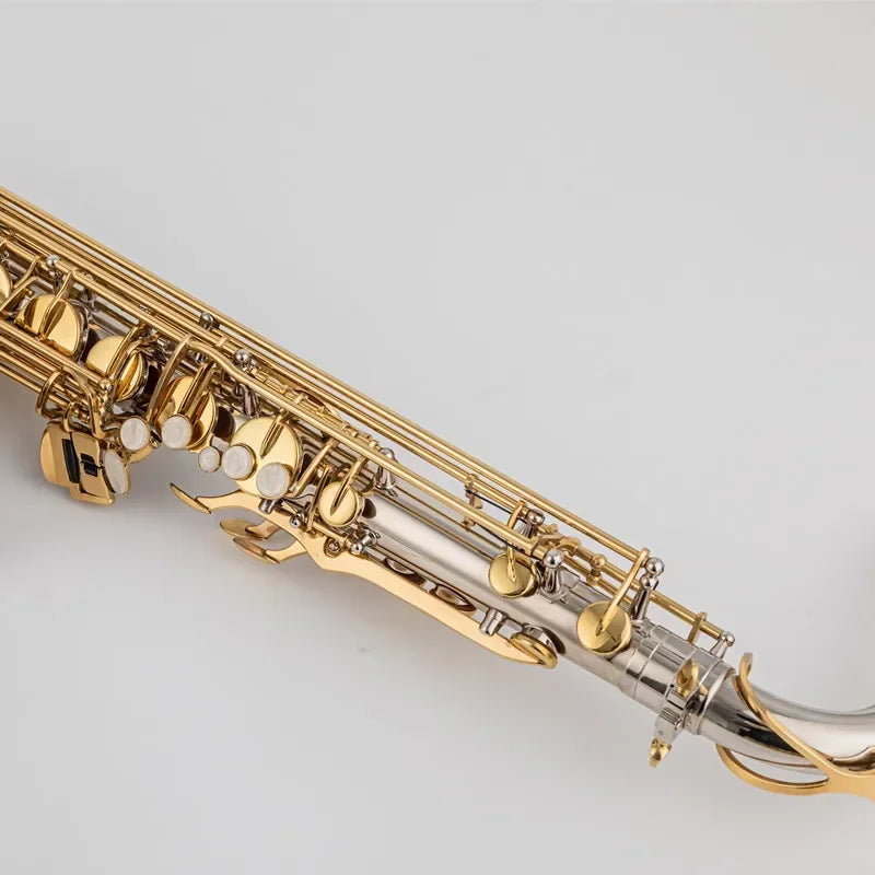 Jupiter JTS1100SG Musical Instruments Tenor Saxophone Bb Tone Nickel Plated Tube Gold Key Sax With Case Mouthpiece Gloves