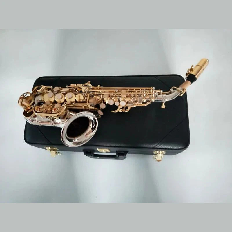 KALUO Promotions 2019 New Japan Soprano Saxophone B Tune Nickel Plated SC-992 Musical Instrument Free shipping