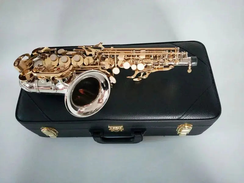 KALUO Promotions 2019 New Japan Soprano Saxophone B Tune Nickel Plated SC-992 Musical Instrument Free shipping