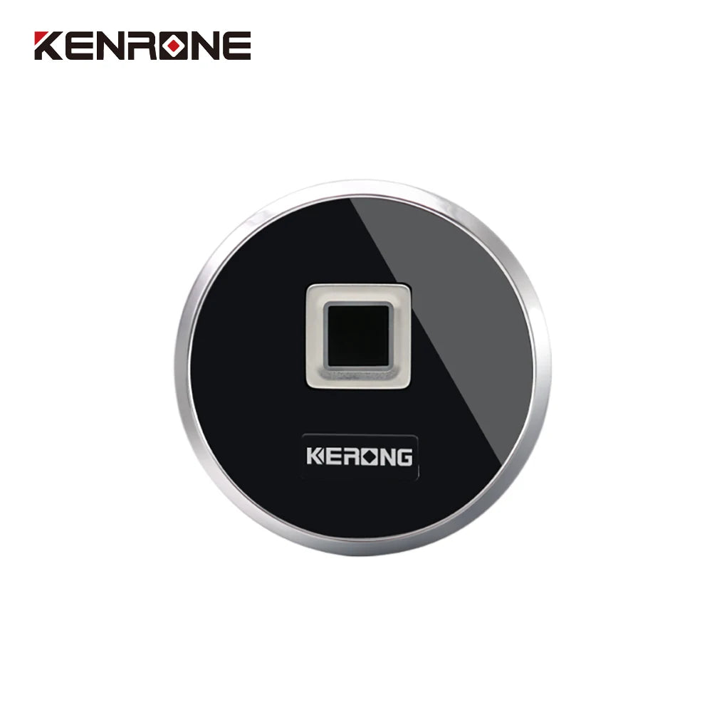 KENRONE Intelligent Keyless Circular Finger Print Reader Electric Biometric App Wireless Small Lock for School Locker