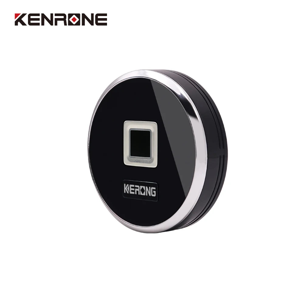KENRONE Intelligent Keyless Circular Finger Print Reader Electric Biometric App Wireless Small Lock for School Locker