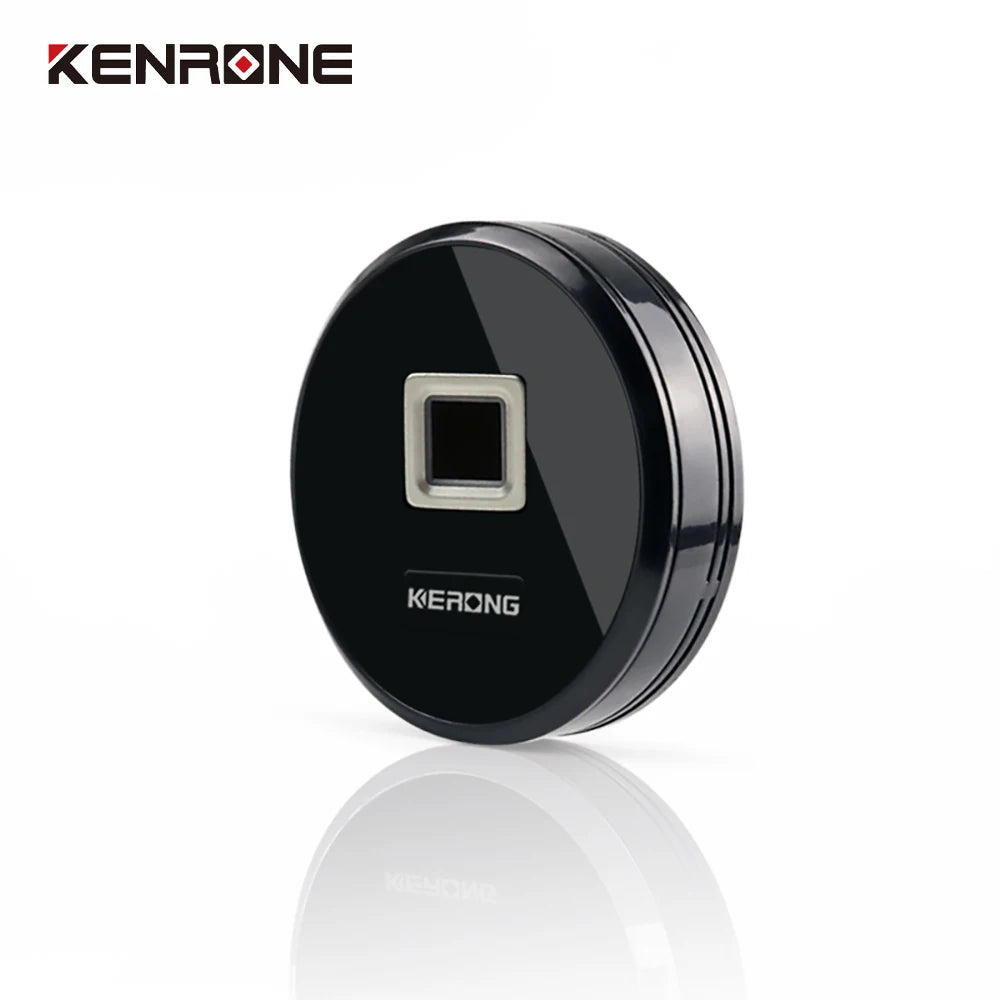 KENRONE Intelligent Keyless Circular Finger Print Reader Electric Biometric App Wireless Small Lock for School Locker
