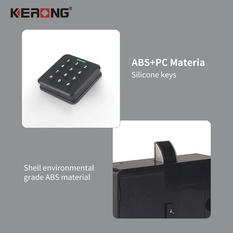 KERONG Smart Locker Lock Digital Password Button Intelligent Drawer Wardrobe Cabinet Door Lock