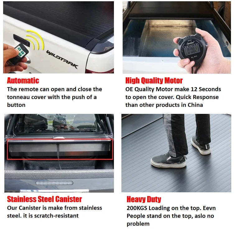 KSCPRO Automatic tonneau cover electric roller lid for FORD RANGER NO WILDTRACK 2012-2022