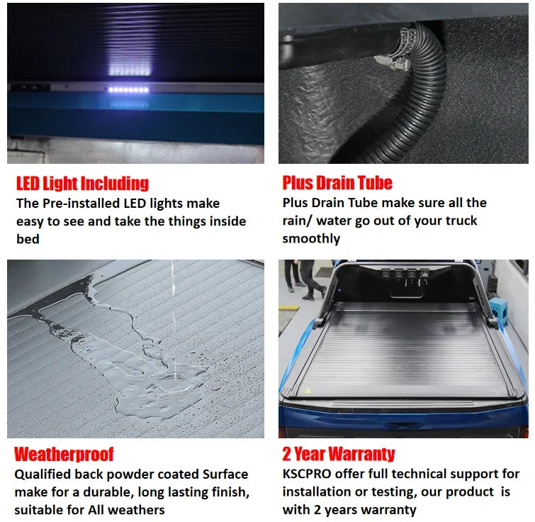 KSCPRO Automatic tonneau cover electric roller lid for FORD RANGER NO WILDTRACK 2012-2022