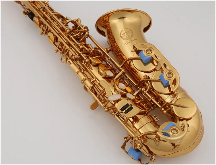 MMOOKA KUNO KAS-901 Alto Eb Saxophone Brass Tube Gold Lacquer Instrument Sax Professional Western Instruments Saxofone For Students