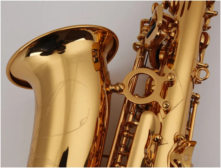 MMOOKA KUNO KAS-901 Alto Eb Saxophone Brass Tube Gold Lacquer Instrument Sax Professional Western Instruments Saxofone For Students