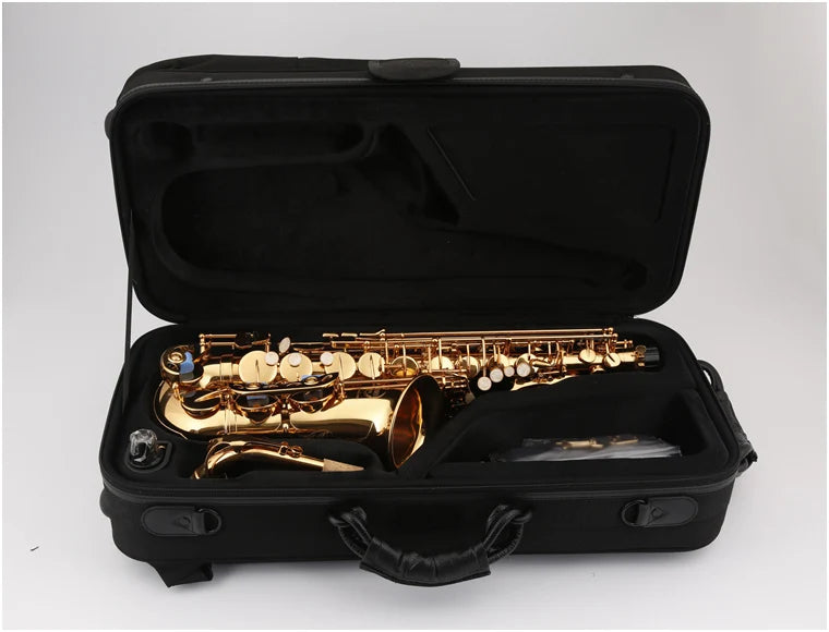 MMOOKA KUNO KAS-901 Alto Eb Saxophone Brass Tube Gold Lacquer Instrument Sax Professional Western Instruments Saxofone For Students