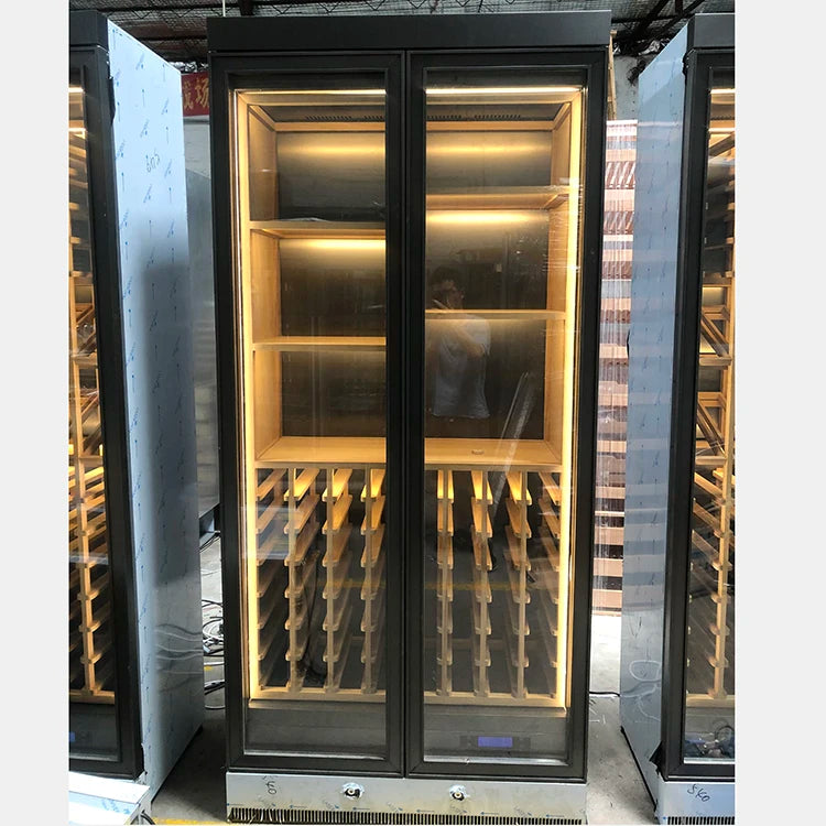 Keep Constant temperature luxury stainless steel cooler Whiskey and wine Display cave