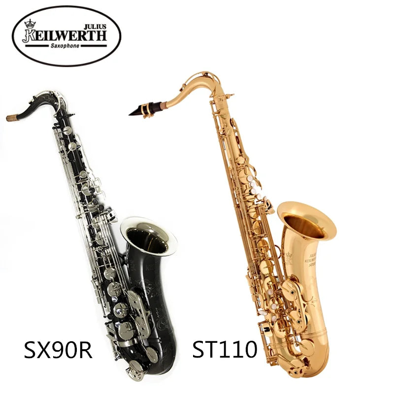 Keilwerth JK SX90R New Arrival Tenor Saxophone B Flat Brass Nickel Plated Musical Instruments Sax With Case Mouthpiece