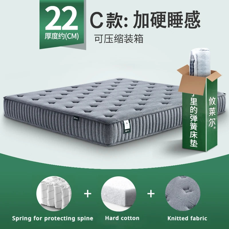 King Comfortable Mattresses High Quality Firm Queen Bedroom Mattresses Spring Twin Colchones Matrimoniales Furniture For Bedroom