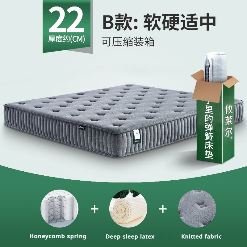 King Comfortable Mattresses High Quality Firm Queen Bedroom Mattresses Spring Twin Colchones Matrimoniales Furniture For Bedroom