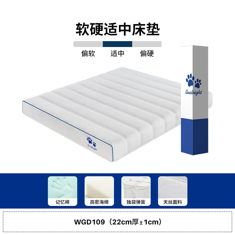 King Size Mattresses Memory Foam Folding Cozy Sleeping Cozy Spring Mattress Queen Comfortable Colchon Matrimonial Room Furniture