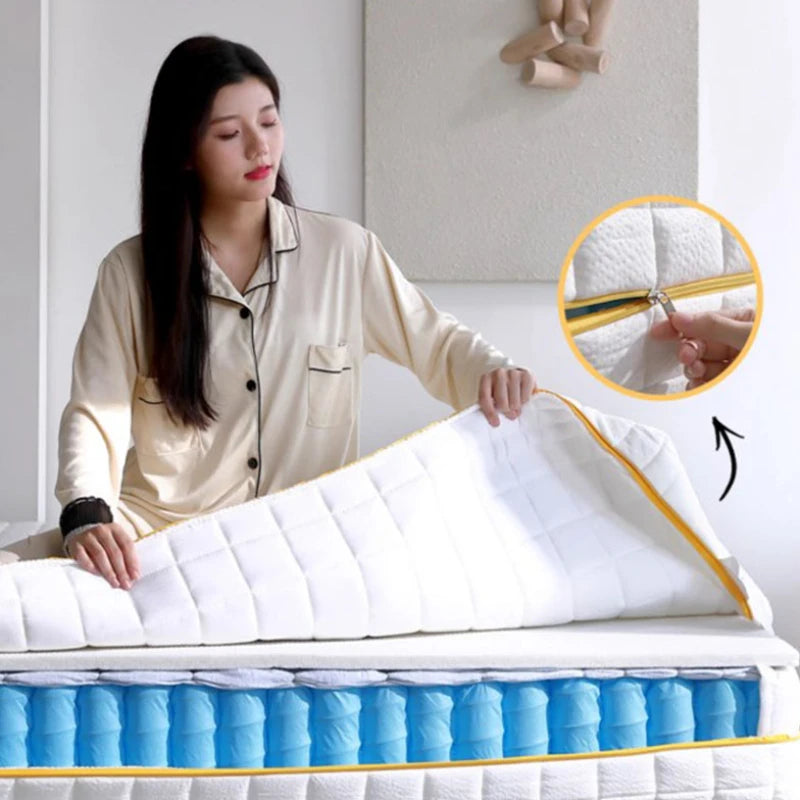 King Spring Mattresses Memory Foam Folding Thickness Foldable Queen Mattresses Double Side Spring Colchoneta Bedroom Furniture