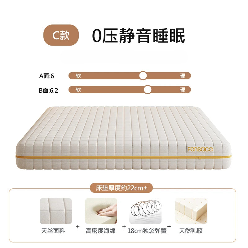 King Spring Mattresses Memory Foam Folding Thickness Foldable Queen Mattresses Double Side Spring Colchoneta Bedroom Furniture