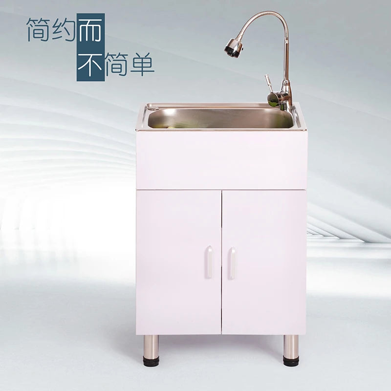 Kitchen washing cabinet, balcony, bathroom cabinet, floor type kitchen sink cabinet, vegetable washing cabinet, combined