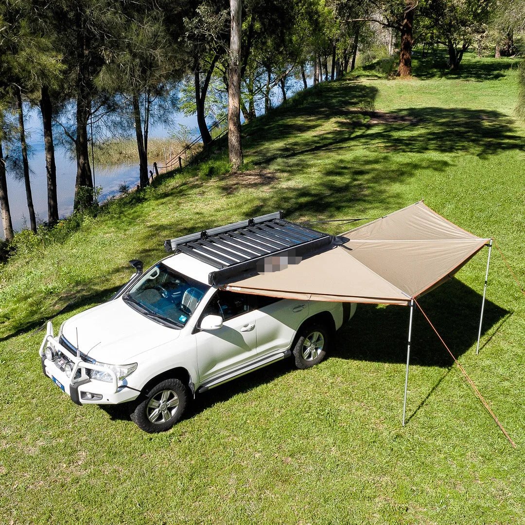 L Folding 180 degree awning Retractable 4WD Outdoor Shelter Tent Camping 180 car side Awning for Travel