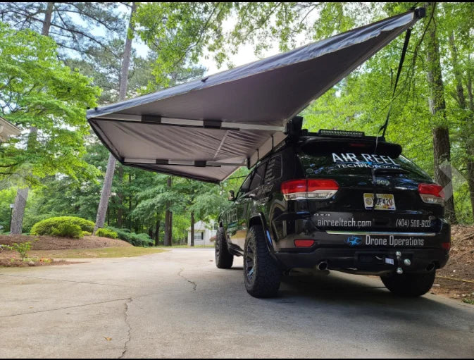 L Folding 180 degree awning Retractable 4WD Outdoor Shelter Tent Camping 180 car side Awning for Travel