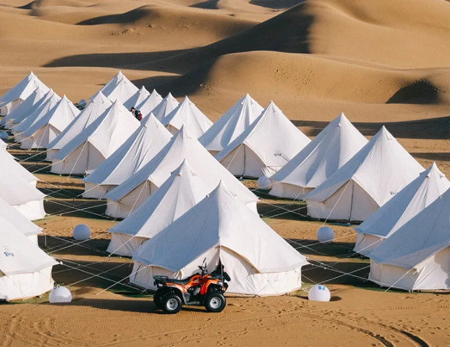 L New Design 3M 4M 5M 6M Outdoor Glamping Cotton Yurt Tent 4 Season Two Door Canvas Bell Tent For Sale