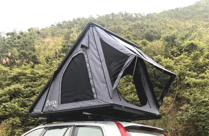 L Off Road Rooftent 4x4 Camping Triangle Aluminum Car Roof Top Tent Hard Shell for Sale