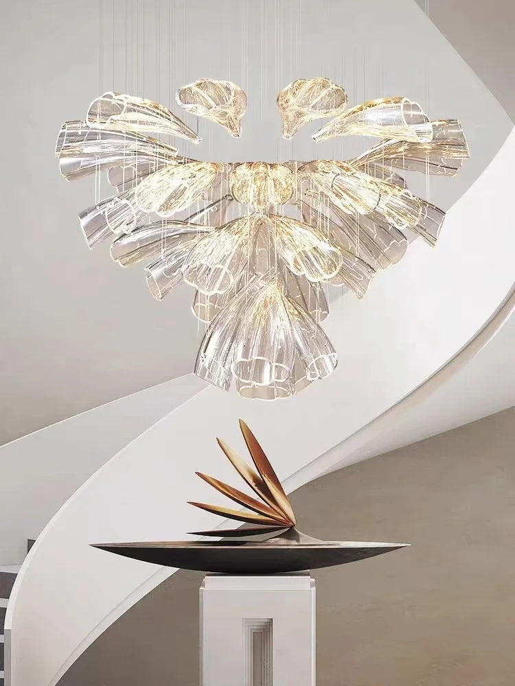 LED Luxury Crystal Chandeliers Living Kitchen Island Hotel Hall Villa Decor Glass Hanging Pendant Lights Gold Silver Lustre