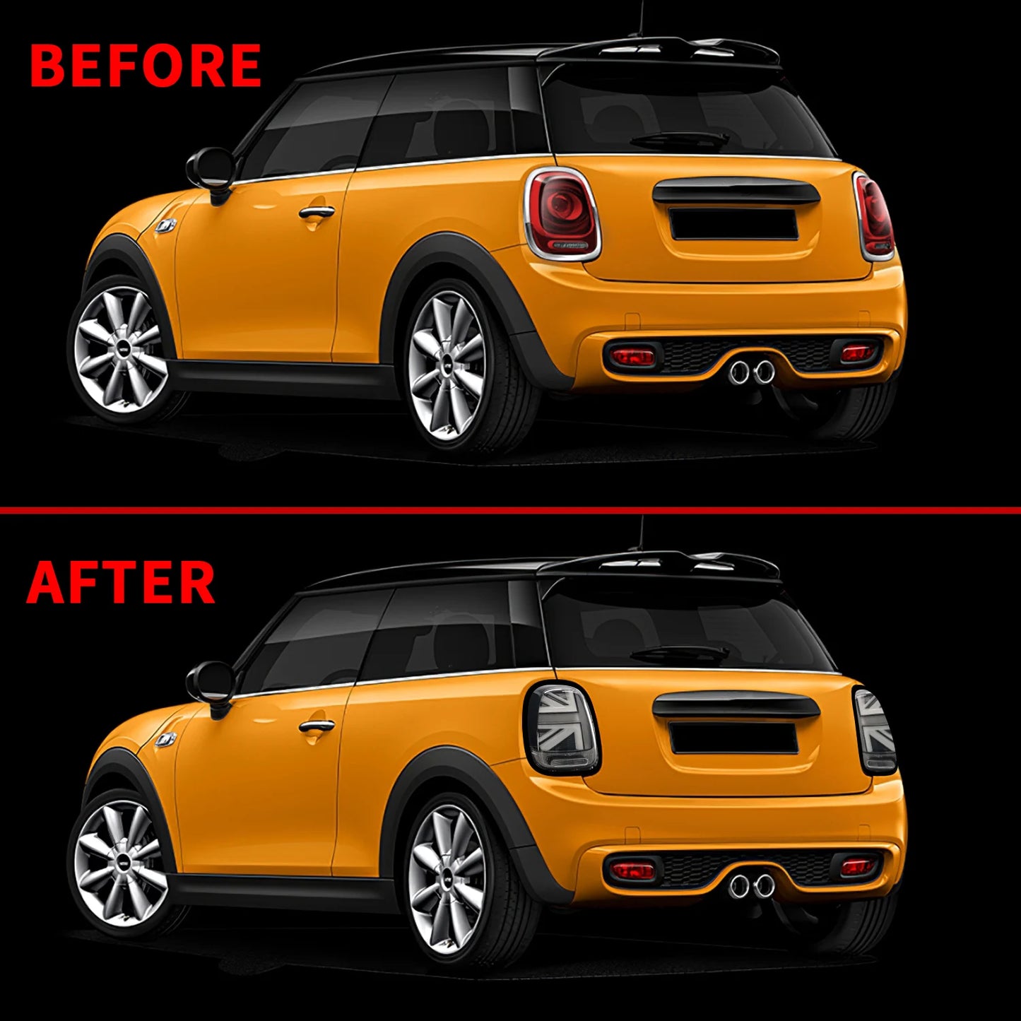 LED-Rücklichter für MINI Cooper F55 F56 F57 Union Jack Rücklichter Baugruppe 2014-UP für John Cooper arbeitet für  MINI Rück