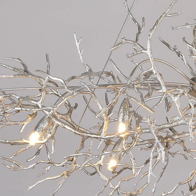 LED pendant lamp luxury Nordic Vintage Creative Rectangle for Duplex Villa bedroom Dining Room Crystal Drops hang Light lustres