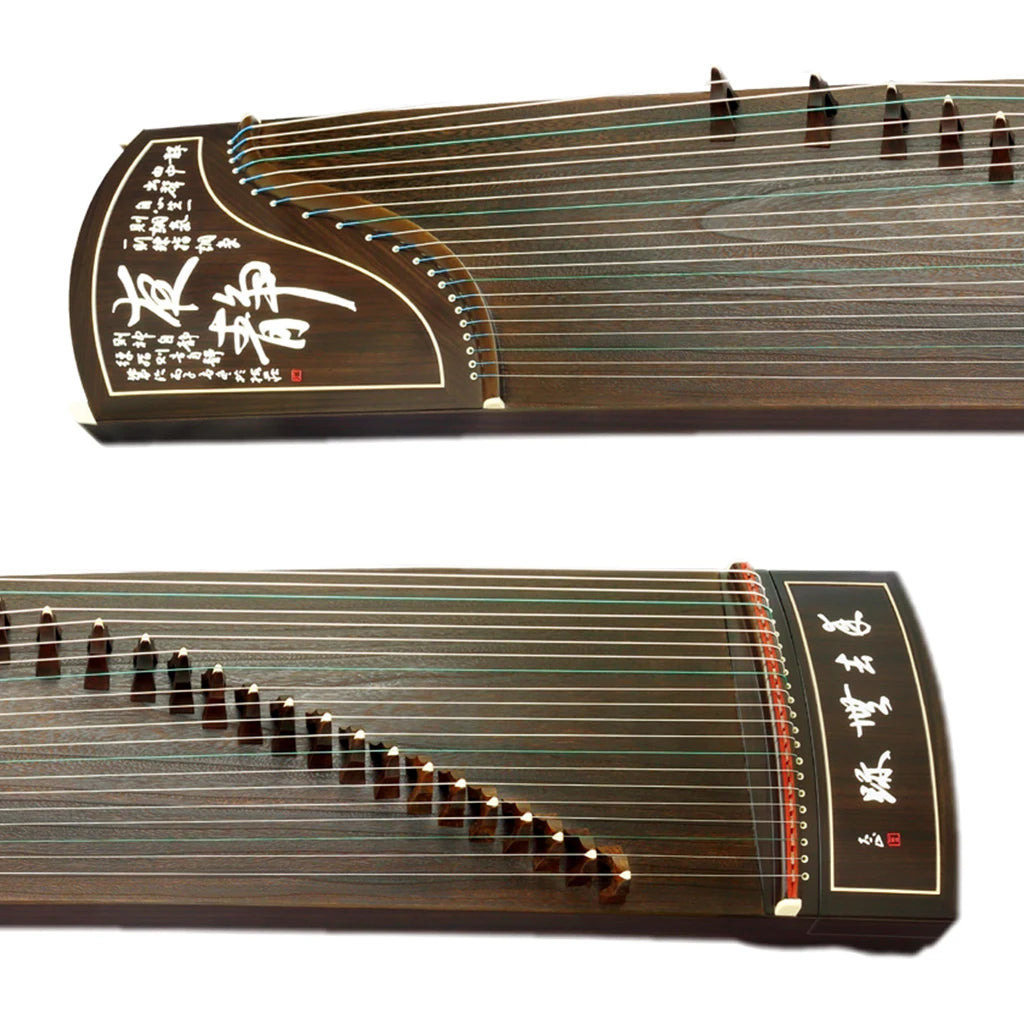 LOOK 21String 64'' Standard Size Black Sandalwood Chinese String Instrument Guzheng Paulownia Wood Soundboard Full Accessories