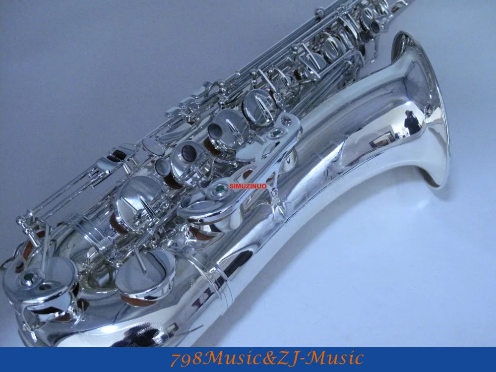 LORICO-501S TENOR SAXOPHONE Silver Plated Bb Tenor Saxophone High F# FREE LORICO ACCESSORY