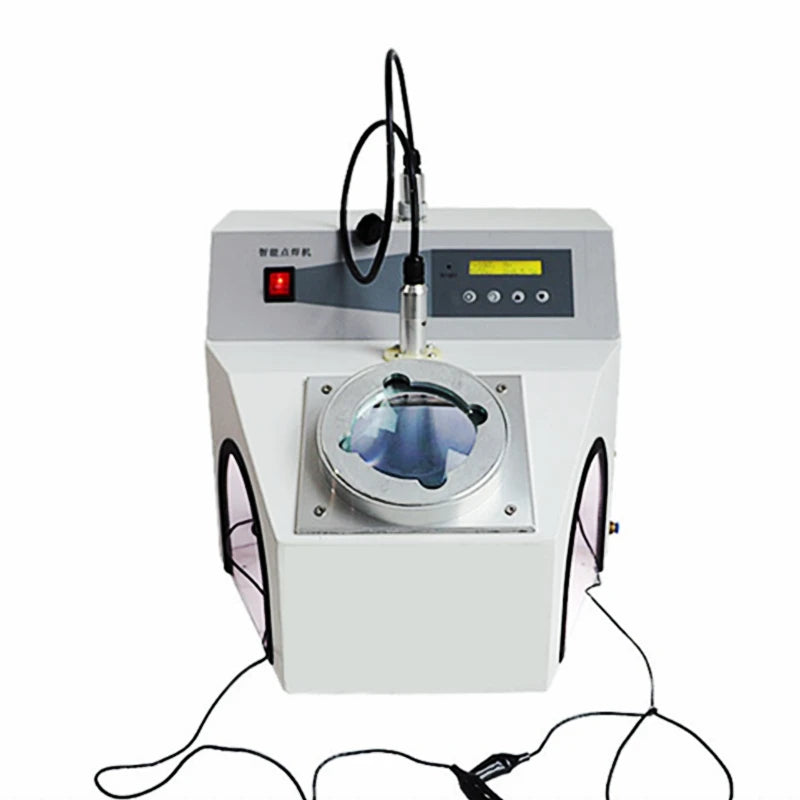 LY Spot Welding Machine 2 In 1 With Magnifying Viewer Small Dental Point Welder Equipment For Jewelry Gold Silver Chain Ring