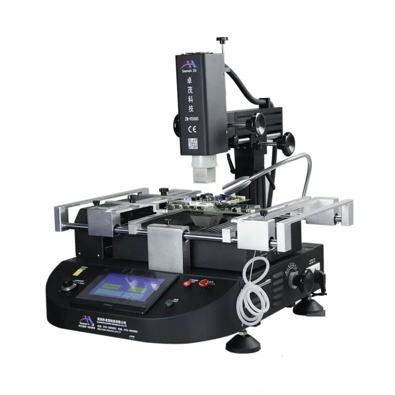 LY ZM-R5860 ZM-R5860C BGA Rework Station 220V High Power 3 Zones Hot Air BGA Repair Welding Equipment 4800W Touch Screen