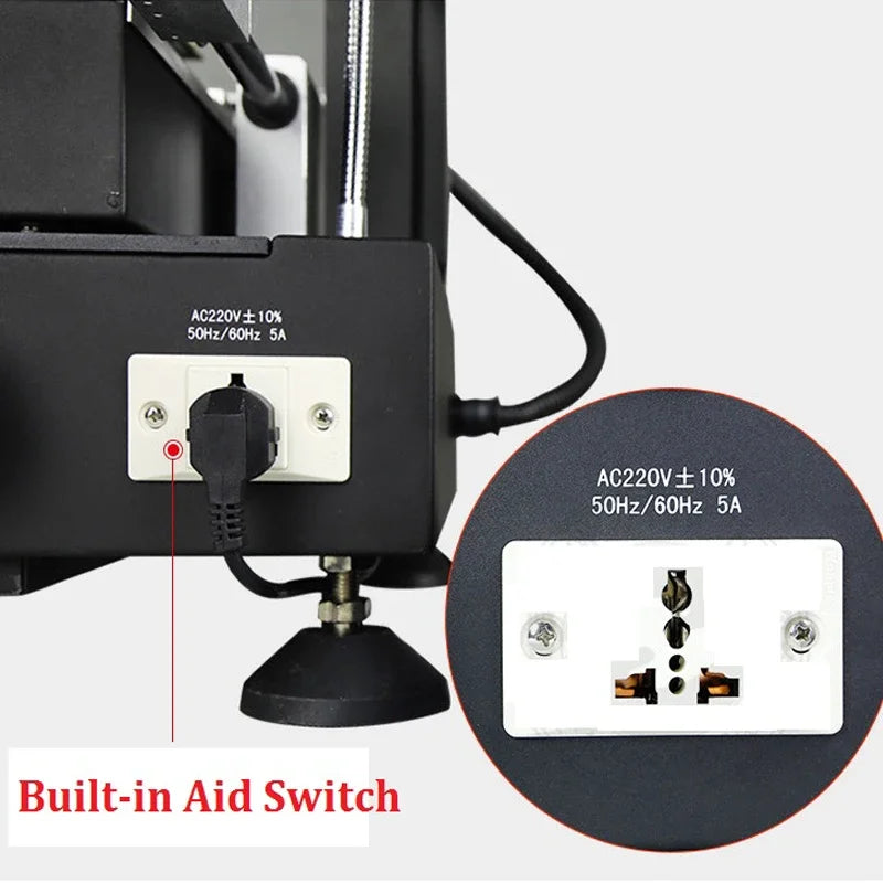 LY ZM-R5860 ZM-R5860C BGA Rework Station 220V High Power 3 Zones Hot Air BGA Repair Welding Equipment 4800W Touch Screen