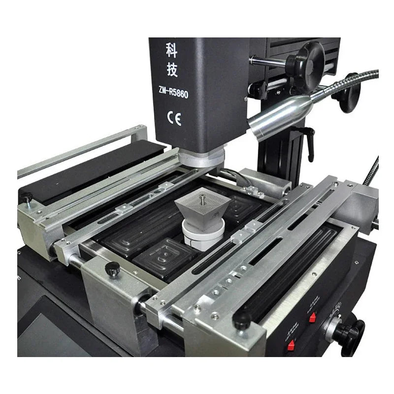 LY ZM-R5860 ZM-R5860C BGA Rework Station 220V High Power 3 Zones Hot Air BGA Repair Welding Equipment 4800W Touch Screen