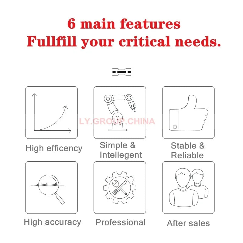 LY6040-ATC CNC Router Engraving Carving Machine Automatic Tip Change Tool Magazine 5PCS 2.2KW Full Square Track Spindle